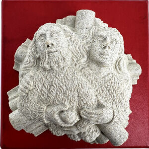 Winchester Cathedral Adam and Eve Stone Carving from South Aisle c. 1400 A.D